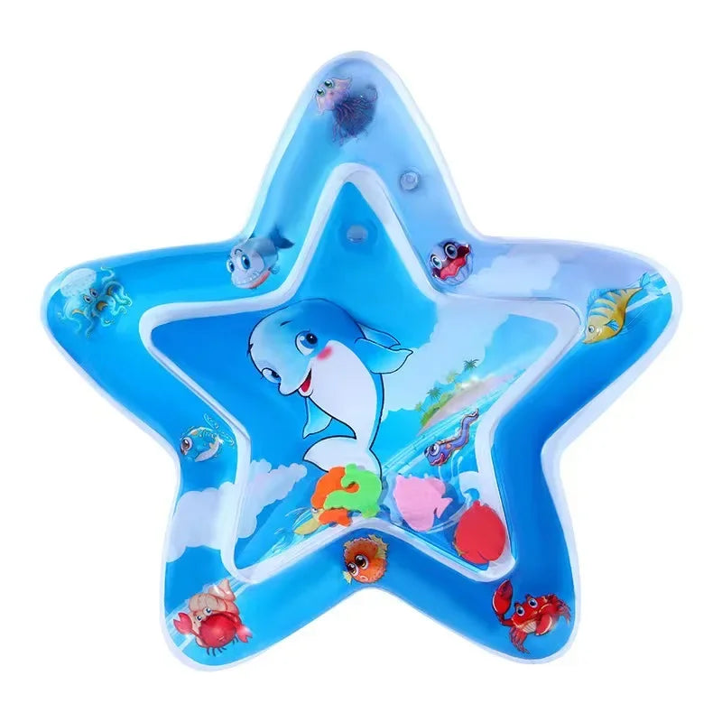 Inflatable Tummy Time Mat Premium Baby Play Mat Inflatable Water Cushion Toys for Sensory Development