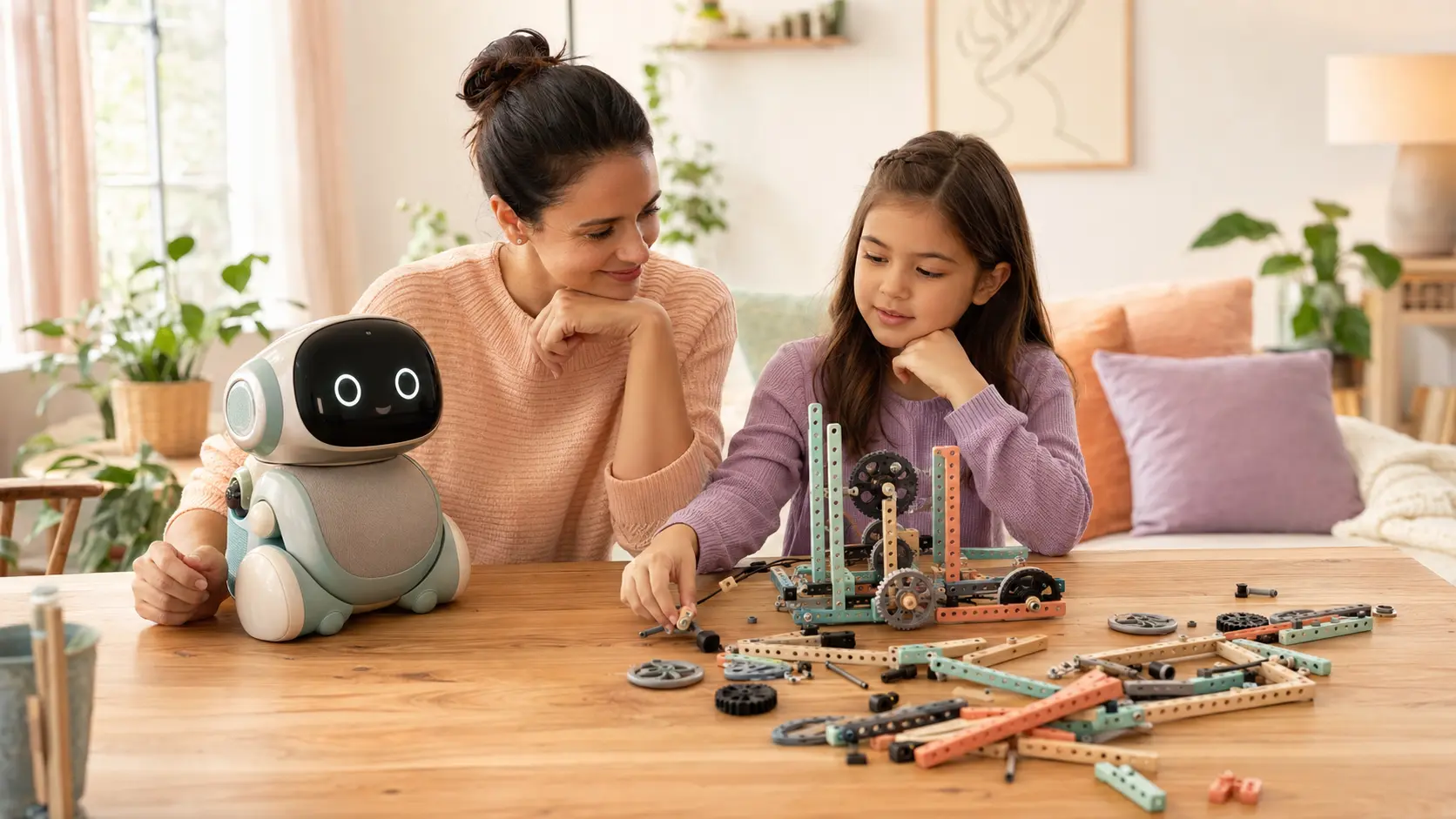 A parent comparing a connected AI toy with other learning technology