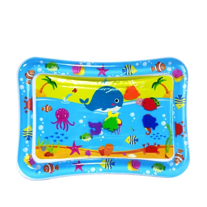 Inflatable Tummy Time Mat Premium Baby Play Mat Inflatable Water Cushion Toys for Sensory Development